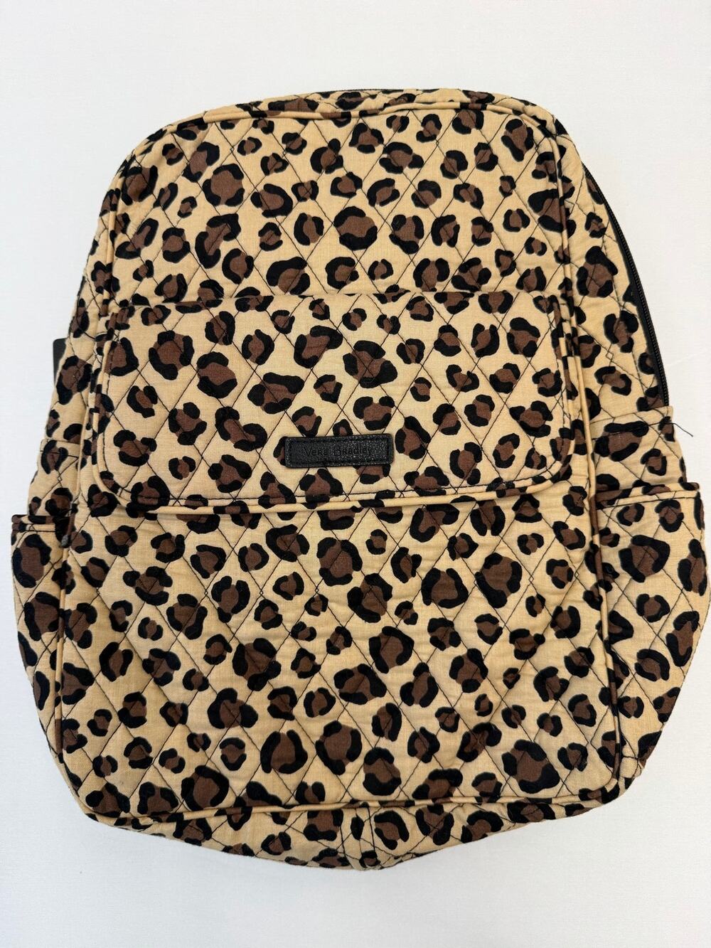Vera Bradley Leopard Print Quilted Mini Backpack Animal Print Neutral Mob Wife